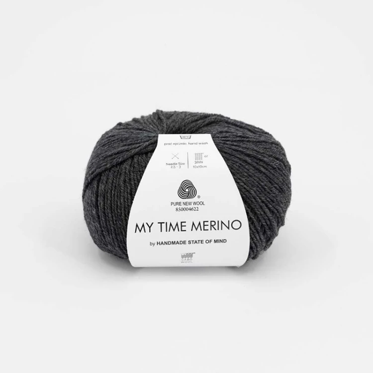 Włóczka Gabo Wool My Time Merino by Handmade State of Mind 9403 / grafitowa stal