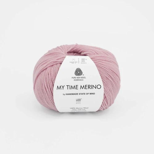 Włóczka Gabo Wool My Time Merino by Handmade State of Mind 9552 / koronkowy róż