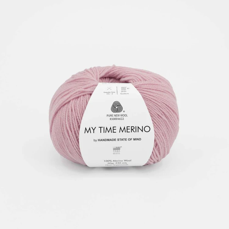 Włóczka Gabo Wool My Time Merino by Handmade State of Mind 9552 / koronkowy róż