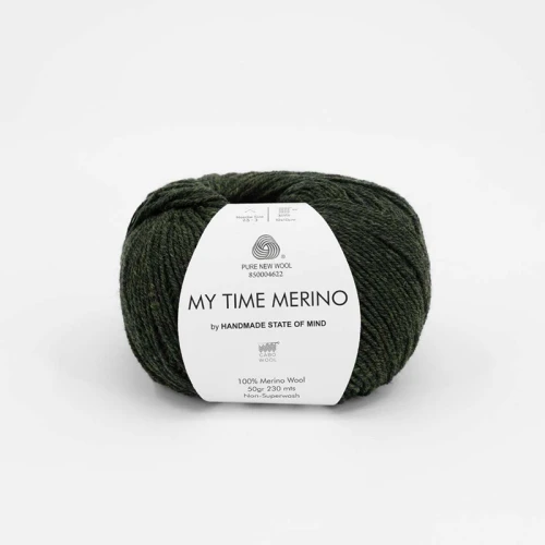 Włóczka Gabo Wool My Time Merino by Handmade State of Mind 9738 / zielony mech
