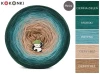KOKONEK Merino 624 Podwieczorek - Ciemna zieleń/morski/patyna/ciepły beż/ciemny beż