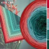 KOKONEK Merino 810 Kotek i motek 08 - Czerwień/jasna malwa/patyna/morski/ciemna zieleń