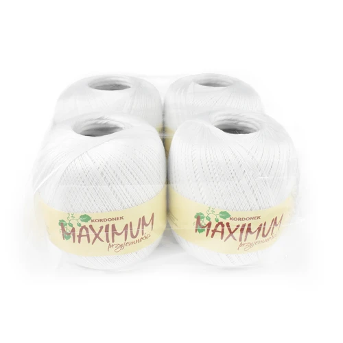 Zestaw 4 x kordonek Opus Natura MAXIMUM / biel / biały