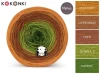 Zestaw na sweter Charlotte od Kotek i motek 01 / Kokonki Merino / Miodowy/ciepły brąz/toffi/oliwka II/paproć
