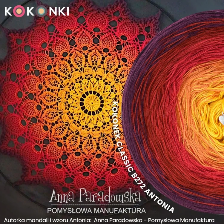 Autorka mandali i wzoru Antonia:  Anna Paradowska - Pomysłowa Manufaktura