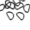 Półkole metalowe 15mm / ciemny nikiel / 16 x 21x3 mm / 10 szt.