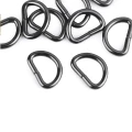 Półkole metalowe 15mm / ciemny nikiel / 16 x 21x3 mm / 10 szt.