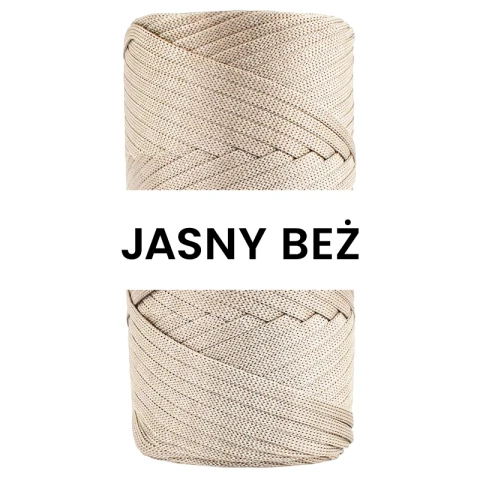 Sznurek polipropylenowy płaski PP Ribbon 4mm 030 / jasny beż 