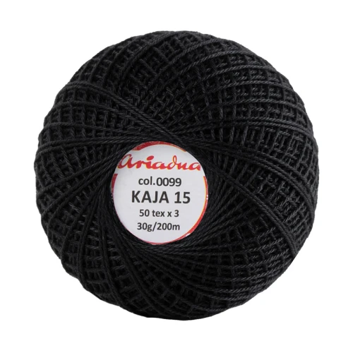 Kordonek Kaja 15 / 30 g / 099 czerń