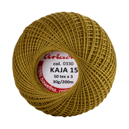 Kordonek Kaja 15 / 30 g / 330 ciemna limetka