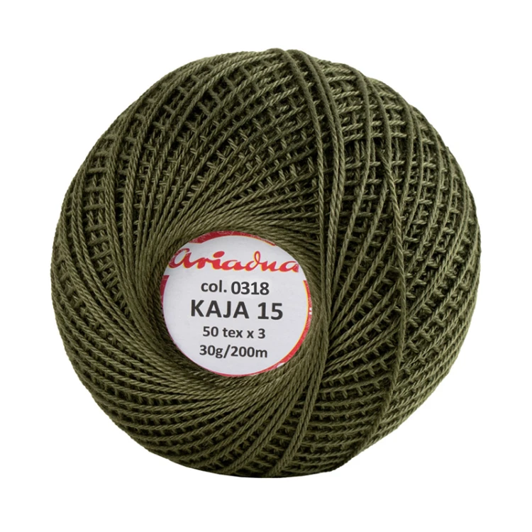 Kordonek Kaja 15 / 30 g / 318 khaki