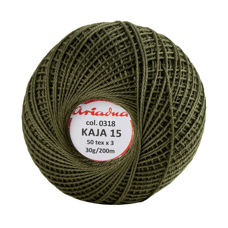 Kordonek Kaja 15 / 30 g / 318 khaki