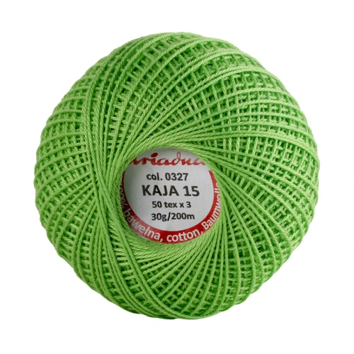 Kordonek Kaja 15 / 30 g / 327 zielone jabłuszko