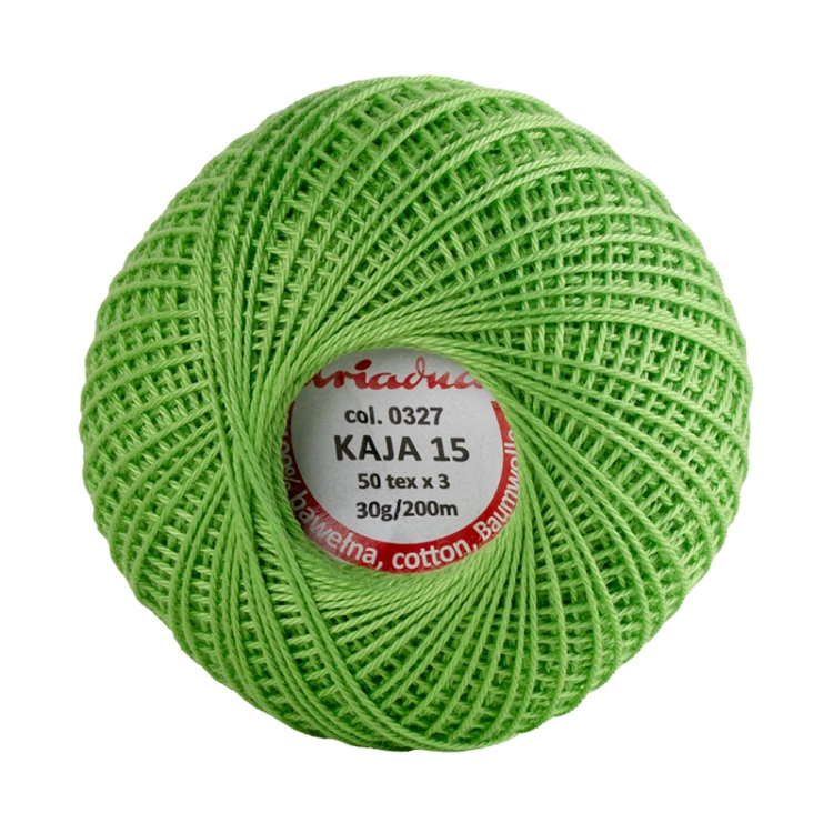 Kordonek Kaja 15 / 30 g / 327 zielone jabłuszko