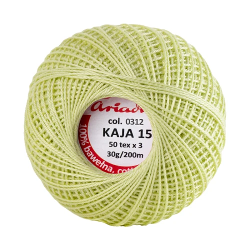 Kordonek Kaja 15 / 30 g / 312 jasna pistacja