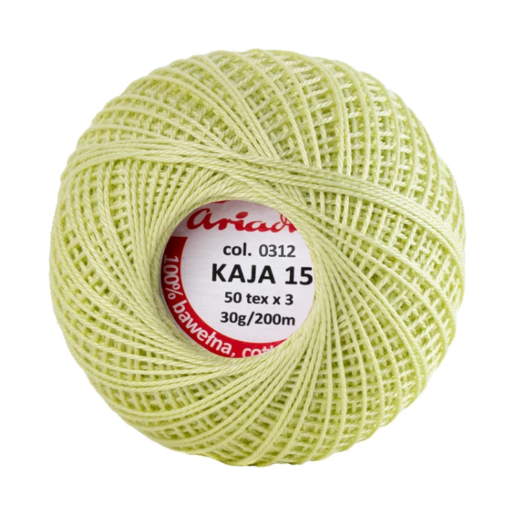 Kordonek Kaja 15 / 30 g / 312 jasna pistacja