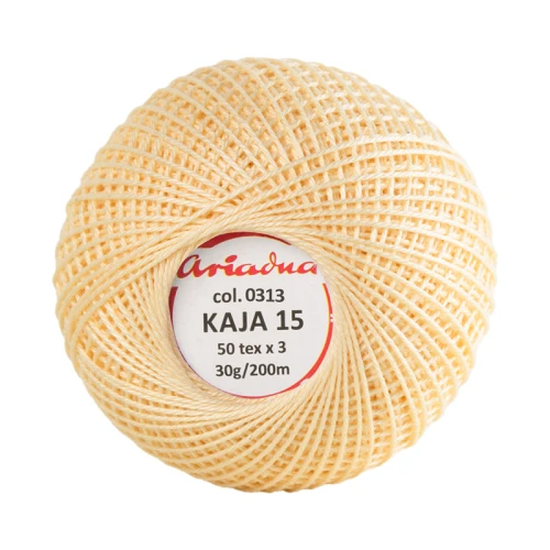 Kordonek Kaja 15 / 30 g / 313 blady żółty