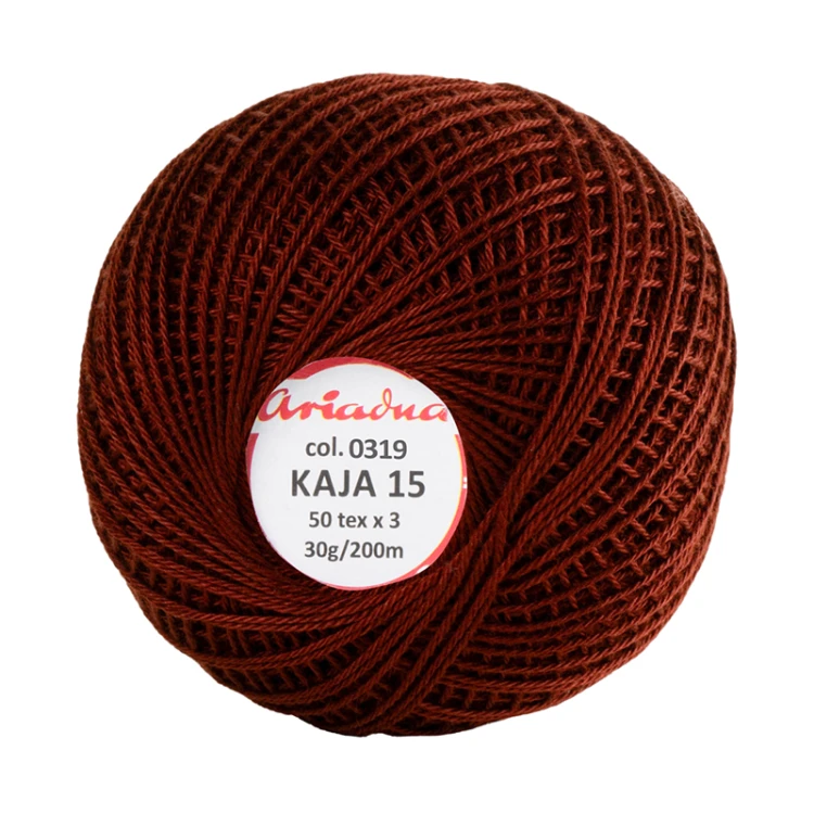 Kordonek Kaja 15 / 30 g / 319 brąz