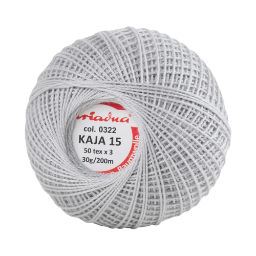 Kordonek Kaja 15 / 30 g / 322 jasny szary
