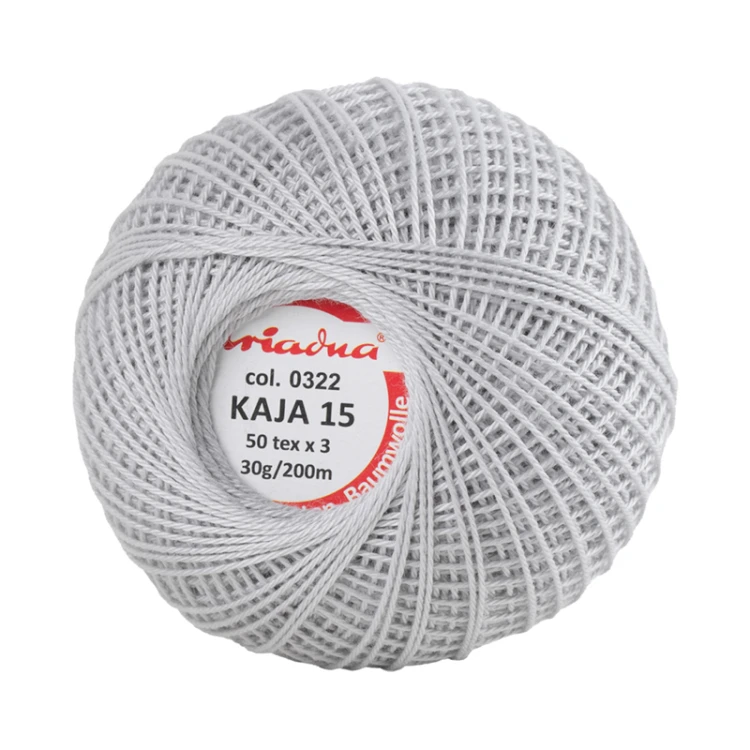 Kordonek Kaja 15 / 30 g / 322 jasny szary