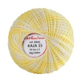 Kordonek Kaja 15 / 30 g / ombre 335 krem z żółtym