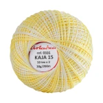 Kordonek Kaja 15 / 30 g / ombre 335 krem z żółtym