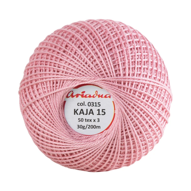 Kordonek Kaja 15 / 30 g / 315 malinowy róż