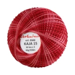 Kordonek Kaja 15 / 30 g / 340 ombre karmin z morelą