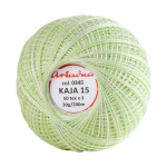 Kordonek Kaja 15 / 30 g / 345 ombre pistacja z bielą
