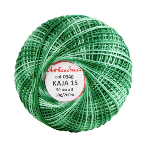 Kordonek Kaja 15 / 30 g / 346 ombre absynt z miętą
