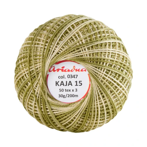 Kordonek Kaja 15 / 30 g / 347 ombre oliwka z migdałem