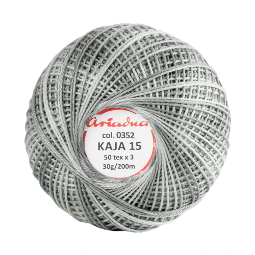 Kordonek Kaja 15 / 30 g / 352 ombre stalowy z gołębim