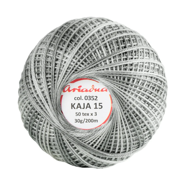Kordonek Kaja 15 / 30 g / 352 ombre stalowy z gołębim