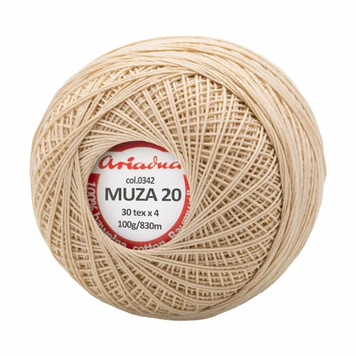 Kordonek Muza 20 /  100 g / 342 ciepły beż