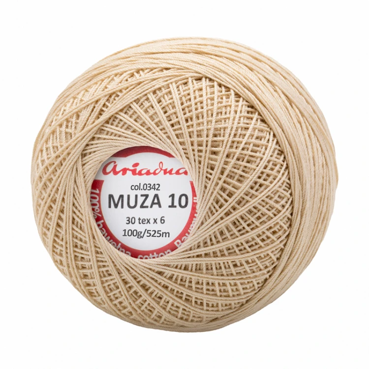 Kordonek Muza 10 / 100 g / 342 ciepły beż