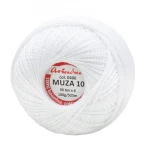Kordonek Muza 10 / 100 g / 0400 biel 