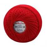 Kordonek Muza 10 / 100 g / 343 czerwień