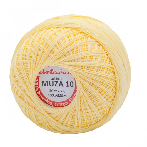 Kordonek Muza 10 / 100 g / 1512 maślany