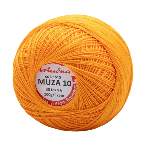 Kordonek Muza 10 / 100 g / 1515 intensywny pomarańcz