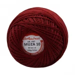 Kordonek Muza 10 / 100 g / 1557 bordo