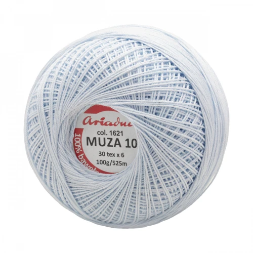 Kordonek Muza 10 / 100 g / 1621 lodowy błękit