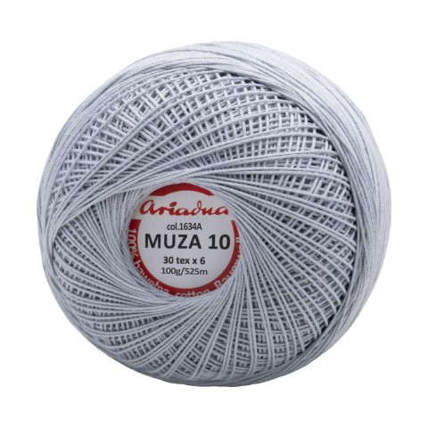 Kordonek Muza 10 / 100 g / 1634 chłodny szary