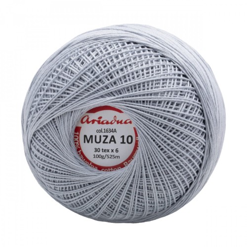 Kordonek Muza 10 / 100 g / 1634 chłodny szary