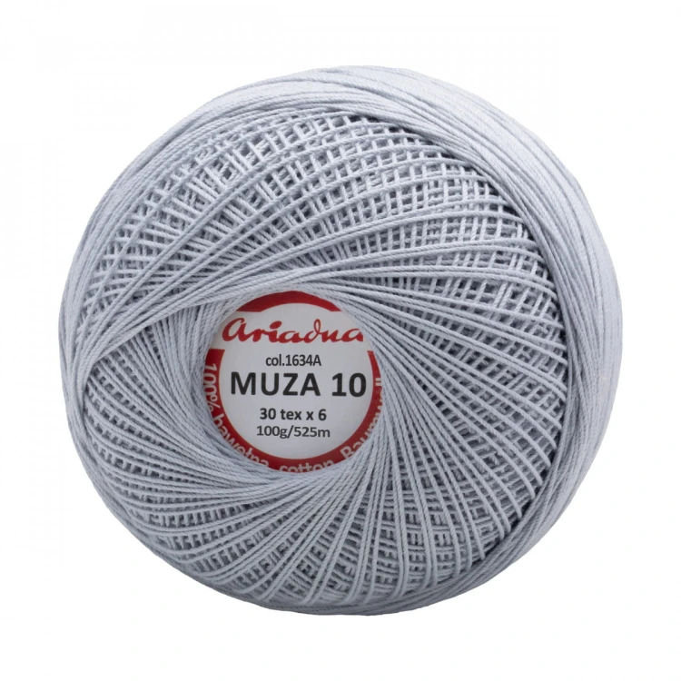 Kordonek Muza 10 / 100 g / 1634 chłodny szary