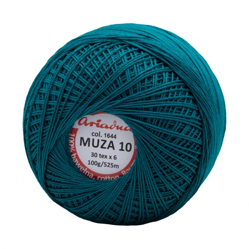 Kordonek Muza 10 / 100 g / 1644 ciemny morski