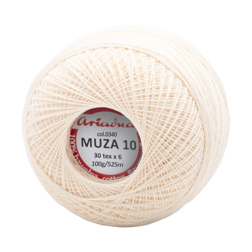 Kordonek Muza 10 / 100 g / 340 ecru