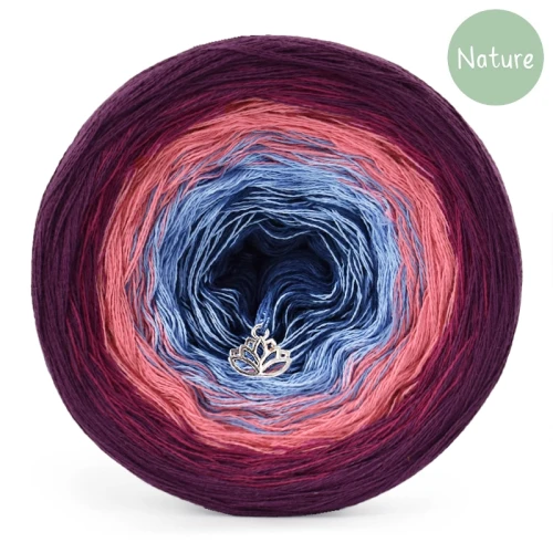 KOKONEK Nature NT063 Kotek i motek 12N - Wino/burgund/ciemna morela/denim/granat