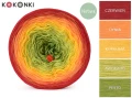 KOKONEK Nature NT061 Kotek i motek 10N - Czerwień/dynia/kurkuma/awokado/pesto