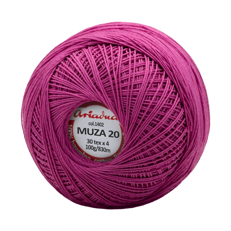 Kordonek Muza 20 / 100 g / 1402 jeżyna