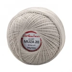 Kordonek Muza 20 / 100 g / 1407 jasny szary